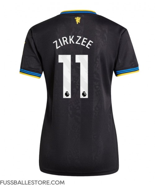 Günstige Manchester United Joshua Zirkzee #11 3rd trikot Damen 2025-26 Kurzarm Günstige Manchester United Joshua Zirkzee #11 3rd trikot Damen 2025-26 Kurzarm